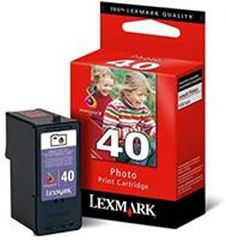 Lexmark Nr. 40 Photo Print Cartridge cartucho de tinta 1 Cartridge Original Foto negro
