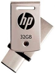 HP x5000m unidad flash USB 32 GB USB Type-A / USB Type-C 3.2 Gen 1 (3.1 Gen 1) Acero inoxidable