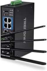 Trendnet TI-W100 router inalámbrico Gigabit Ethernet Doble banda (2,4 GHz / 5 GHz) Negro