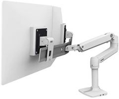 Ergotron LX Series Desk Dual Direct Arm 63,5 cm (25") Blanco Escritorio