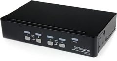 StarTech.com Conmutador Switch KVM - 2 puertos USB 2.0 - Audio Vídeo DVI