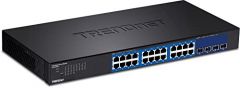 Trendnet TEG-30284 switch Gestionado Gigabit Ethernet (10/100/1000) 1U Negro