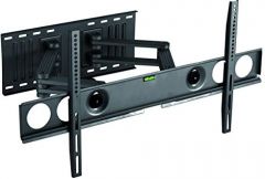 Napofix 276 LED/LCD de montaje en pared 37 a 80 pulgadas, basculantes, giratorios, 4 brazos, Negro