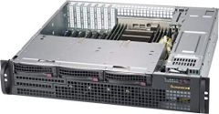 Supermicro CSE-825MBTQC-R802LPB carcasa de ordenador Estante Negro 800 W
