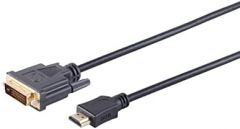 S-Conn HDMI - DVI-D 3m Negro