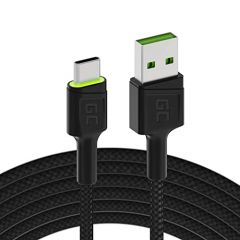 Green Cell KABGC06 cable USB 1,2 m USB A USB C Negro
