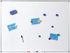 Dahle professional board pizarra blanca esmaltada magnetica 900x600mm - marco de aluminio - bandeja para rotuladores