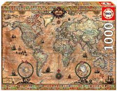 Educa Antique World Map Puzzle rompecabezas 1000 pieza(s) Mapas