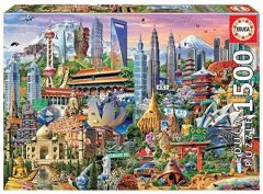 Educa Asia Landmarks Puzzle rompecabezas 1500 pieza(s) Edificios