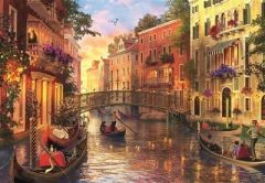 Educa Sunset in Venice Puzzle rompecabezas 1500 pieza(s) Paisaje