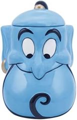 Disney Taza en forma de Aladdin con tapa – Genie – Taza de oficina – Taza con leche – Taza 3D