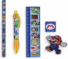 Super Mario - Kit de papelería (5 piezas)