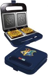 Uncanny Brands - Sandwichera Escudo Hogwarts - Impresión del escudo en el sandwich - Enchufe Europeo - Licencia Warner - Harry Potter - Facil de limpiar