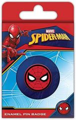 Pin esmaltado de Marvel Comics (diseño de Spider-Man) 8 cm x 8 cm, producto oficial, talla única, Esmalte, metal, plata, No es una piedra preciosa