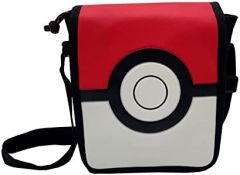 Pokémon- Bandolera Pokeball, Bolso, bolsa con solapa, Multicolor, Producto Oficial (CyP Brands)