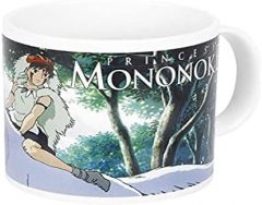 Prinzessin Mononoke Taza Mononoke Studio Ghibli blanca impresa en cerámica