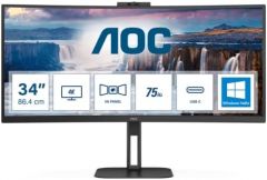 AOC V5 CU34V5CW/BK LED display 86,4 cm (34") 3440 x 1440 Pixeles Wide Quad HD Negro