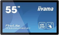 iiyama ProLite TF5539UHSC-B1AG pantalla para PC 139,7 cm (55") 3840 x 2160 Pixeles 4K Ultra HD LED Pantalla táctil Multi-usuario Negro