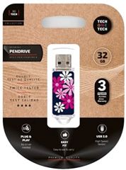 TECH1TECH TEC4017-32 unidad flash USB 32 GB USB tipo A 2.0 Negro, Rosa, Blanco