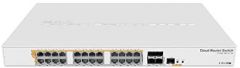 Mikrotik CRS328-24P-4S+RM switch Gestionado L2/L3 Gigabit Ethernet (10/100/1000) Energía sobre Ethernet (PoE) 1U Blanco