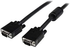 Startech.com cable de video de alta resolucion para monitor de ordenador de 5m extension vga - 2x hd15 macho - extensor negro,garantia lifetime