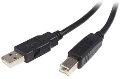 StarTech.com Cable USB de 50cm para Impresora - 1x USB A Macho - 1x USB B Macho - Adaptador Negro