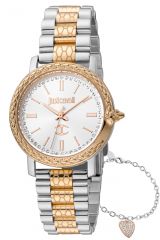 Reloj de pulsera Just Cavalli SET Donna sempre - JC1L212M0115 correa color: Gris plata Oro rosa Dial Gris plata Mujer