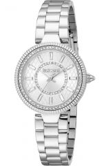 Reloj de pulsera Just Cavalli Just Cavalli Glam Chic Ostentatious - JC1L308M0035 correa color: Gris plata Dial Gris plata Mujer
