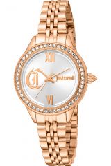 Reloj de pulsera Just Cavalli Just Cavalli Glam Chic Forward - JC1L316M0075 correa color: Oro rosa Dial Gris plata Mujer