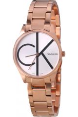 Reloj de pulsera Calvin Klein - K4N23X46 correa color: Oro rosa Dial Gris plata Mujer