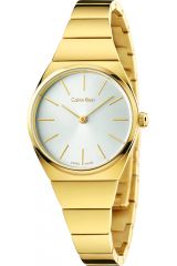 Reloj para Mujer Calvin Klein, Modelo K6C23546. Reloj Chapado de Acero Inoxidable, correa de color Oro Amarillo y Dial en color Plata. Reloj Analógico para Mujer.