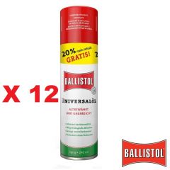 Pack de 12 uds Aceite Ballistol Spray 240 Ml para limpieza de armas 
