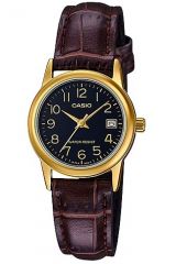 Reloj de pulsera CASIO Collection - LTP-V002GL-1B correa color: Negro Dial Negro Mujer