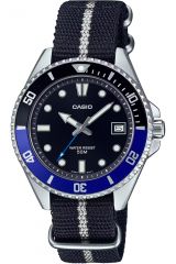 Reloj de pulsera CASIO Collection - MDV-10C-1A2VEF correa color: Negro Dial Negro Hombre
