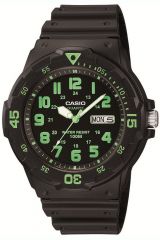 Reloj de pulsera CASIO Collection - MRW-200H-3B correa color: Negro Dial Negro Hombre