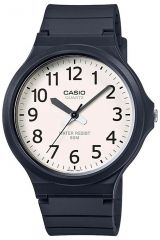 Reloj de pulsera CASIO Collection - MW-240-7B correa color: Negro Dial Blanco Hombre