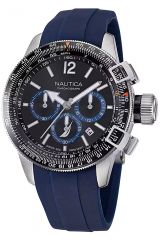 Reloj de pulsera Nautica - NAPBFF101 correa color: Azul Dial Negro Hombre
