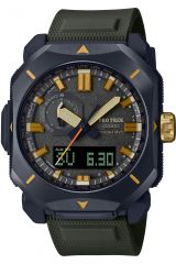 Reloj de pulsera CASIO Pro-Trek - PRW-6900Y-3ER correa color: Verde oliva Dial Gris hierro Hombre
