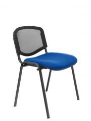 Pack 4 sillas Garaballa malla negra asiento bali azul