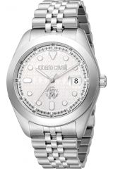 Reloj de pulsera Roberto Cavalli - RC5G051M1015 correa color: Gris plata Dial Gris plata Hombre