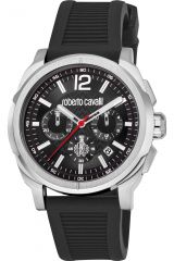 Reloj de pulsera Roberto Cavalli - RC5G085P0065 correa color: Negro Dial Negro Hombre