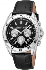 Reloj de pulsera Roberto Cavalli - RC5G099L0025 correa color: Negro Dial Negro Hombre