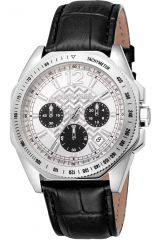 Reloj de pulsera Roberto Cavalli - RC5G100L0015 correa color: Negro Dial Gris plata Hombre