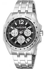 Reloj de pulsera Roberto Cavalli - RC5G100M0065 correa color: Gris plata Dial Negro Hombre