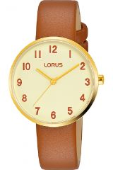 Reloj de pulsera LORUS Lady - RG222SX9 correa color: Marrón Dial Champán Mujer