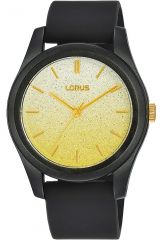 Reloj de pulsera LORUS Lady - RG269TX9 correa color: Negro Dial Oro amarillo Mujer