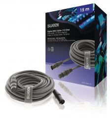 Sweex Cable XLR Digital Macho de 5 Pines - XLR Hembra de 5 Pines de 15,0 m Gris Oscuro NE550642842