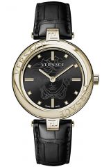 Reloj de pulsera Versace - VE2J00421 correa color: Negro Dial Negro Mujer