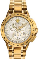 Reloj de pulsera Versace - VE3E00721 correa color: Oro amarillo Dial Gris plata Hombre