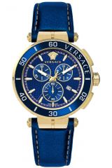 Reloj de pulsera Versace - VE3L00322 correa color: Azul Dial Azul Hombre